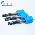 BFL Tungsten Carbide 4 Flute Square End Mill For Stainless Steel CNC Machining